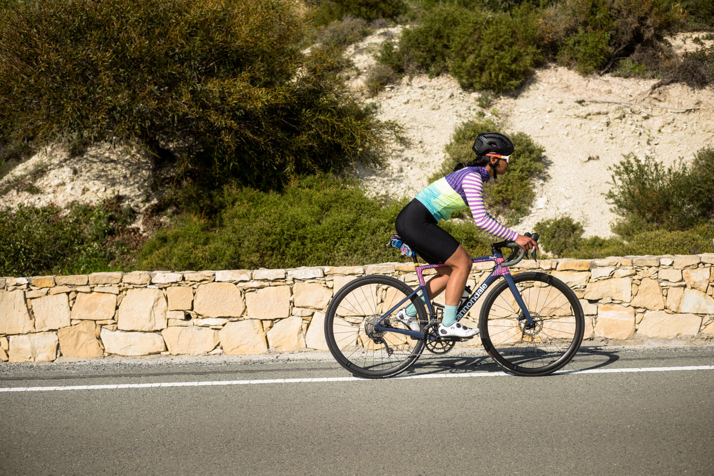 Coffee before Cycling x Santini - Purple Rocket Unisex Longsleeve Jersey