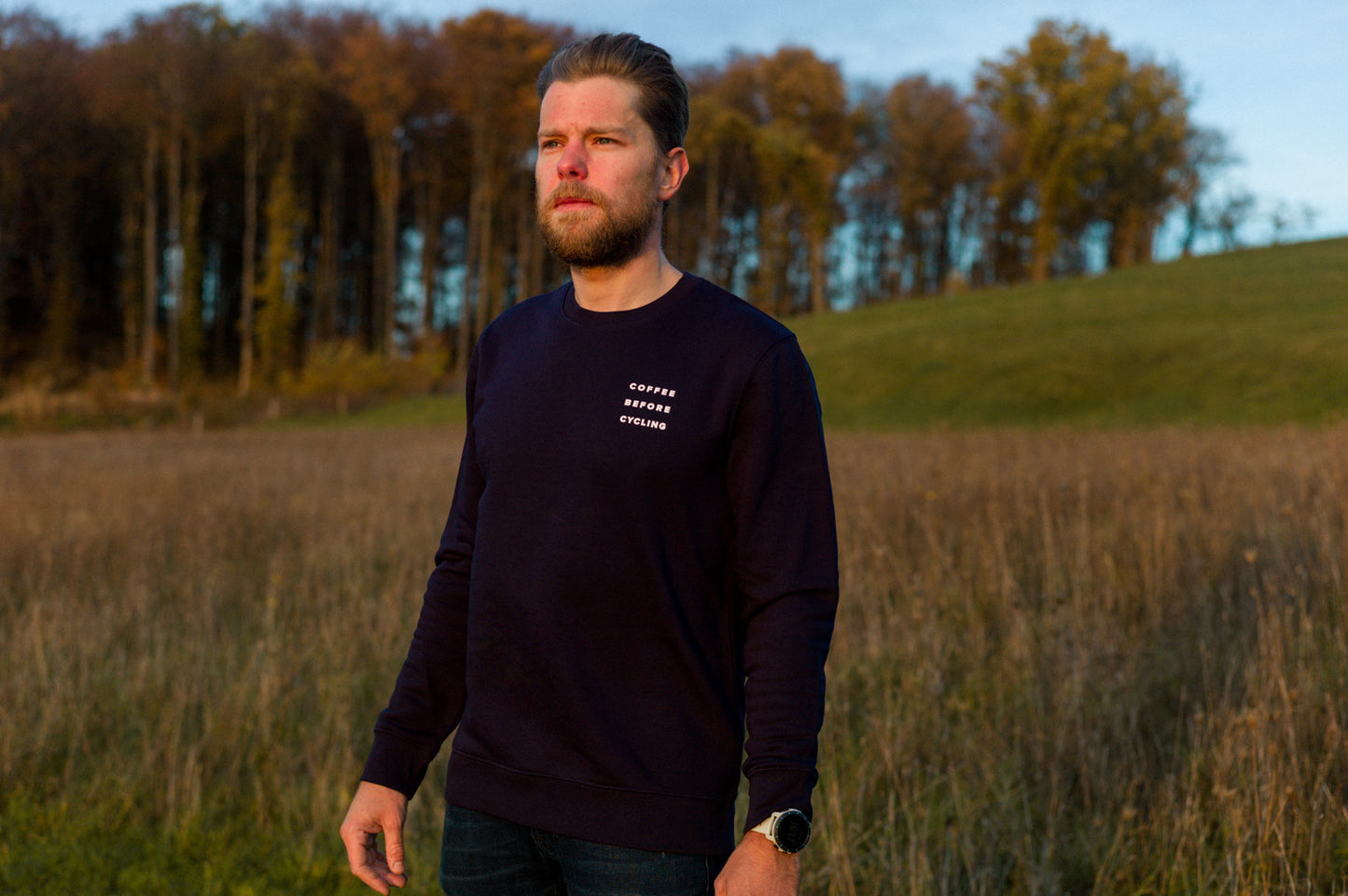 Coffee Before Cycling Spaceman Unisex Sweater
