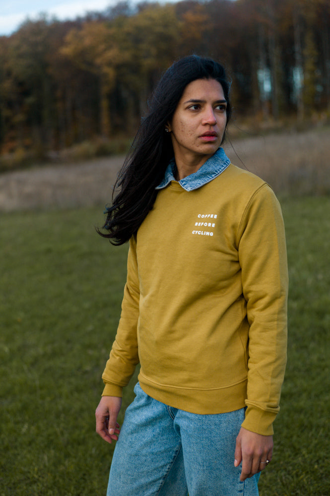 Coffee Before Cycling Spaceman Unisex Sweater