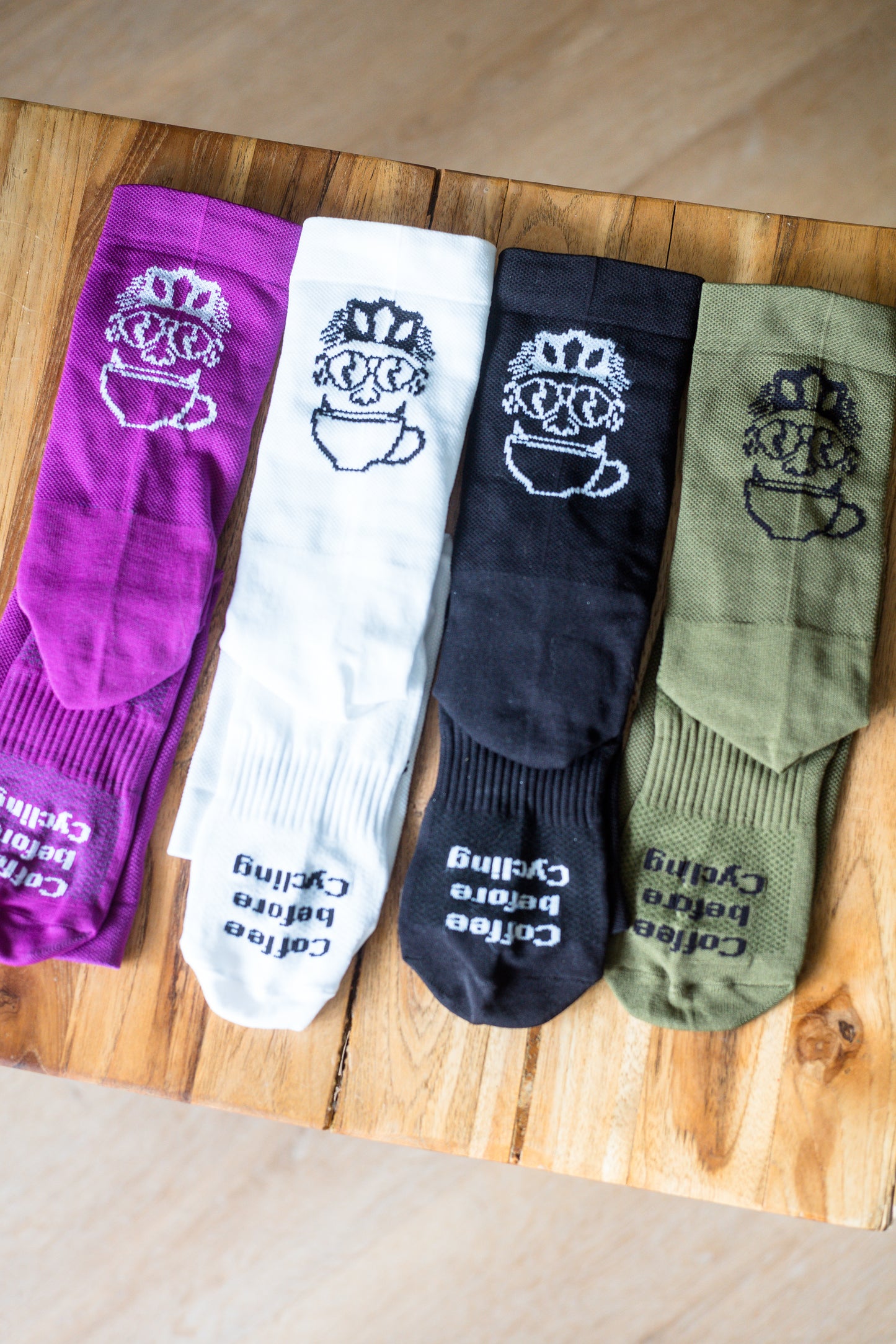 Coffee before Cycling - Classic Cycling Socks