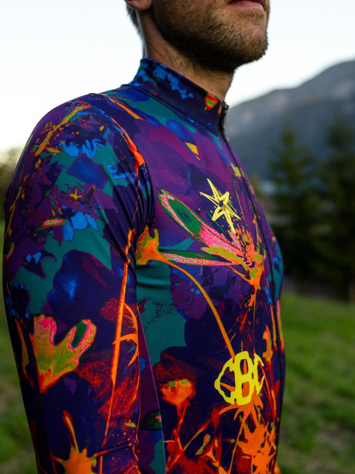 Coffee Before Cycling x Santini Fireworks Unisex Longsleeve Cycling Jersey