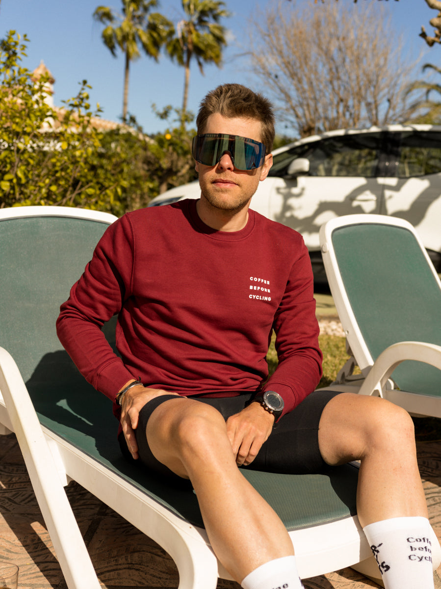 Coffee Before Cycling Spaceman Unisex Sweater