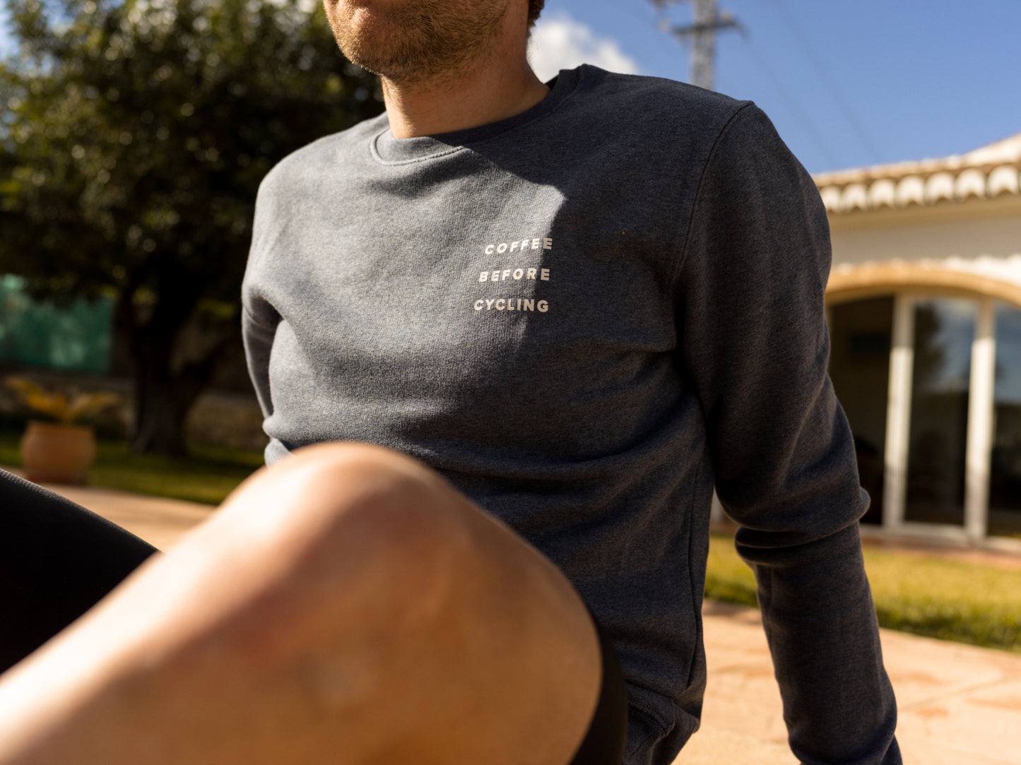 Coffee Before Cycling Spaceman Unisex Sweater