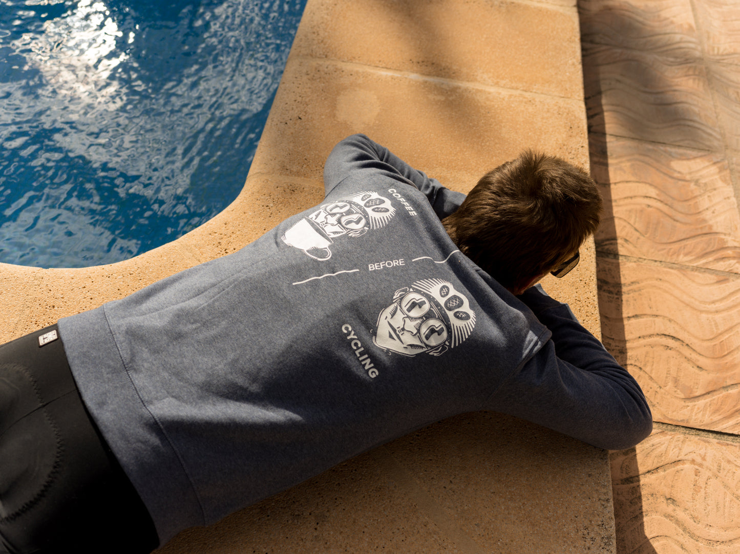 Coffee Before Cycling Spaceman Unisex Sweater