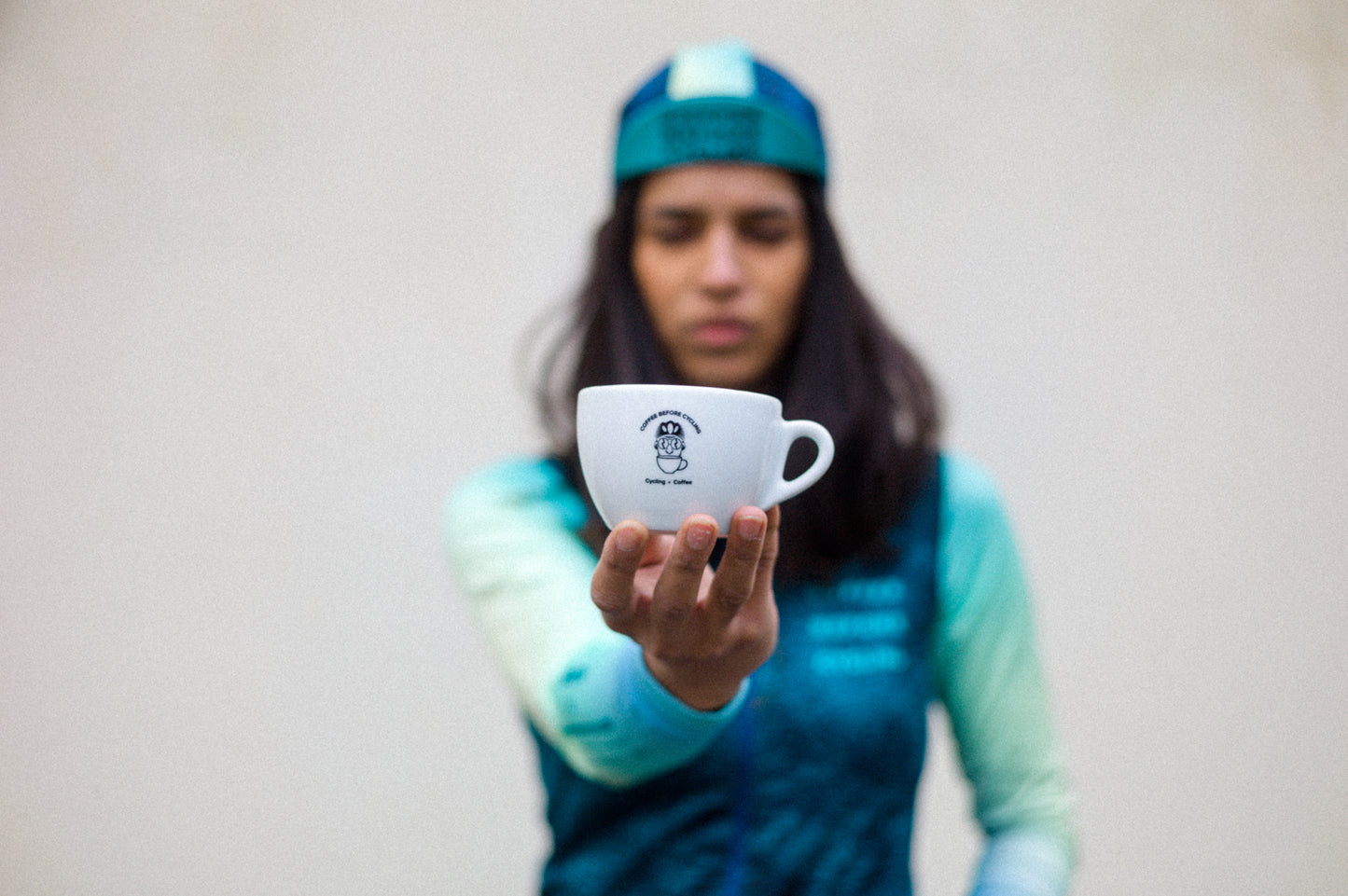 Cappuccino Cup + Saucer - Coffee before Cycling