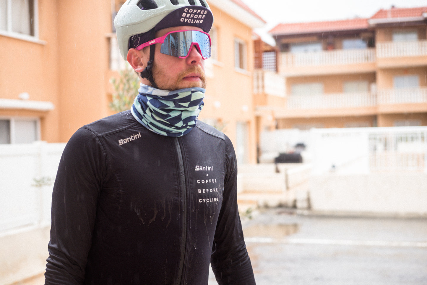 Coffee Before Cycling x Santini Rain Jacket Unisex