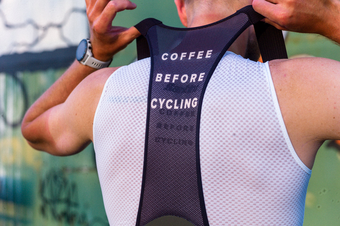 Coffee before Cycling x Santini Men's Bibshorts Military Green