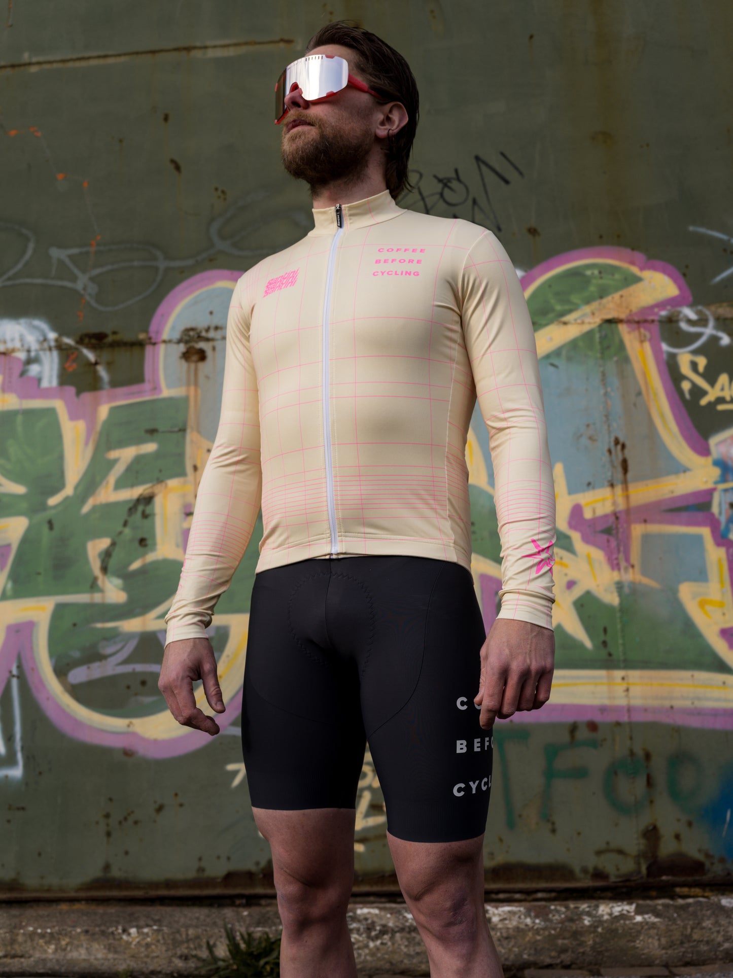 Coffee before Cycling x Santini Men's Bibshorts Anthracite