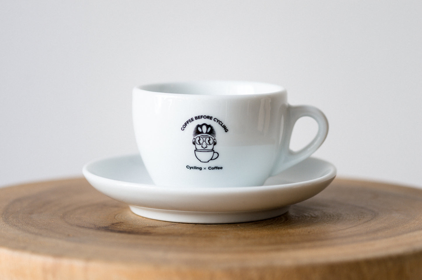 Cappuccino Cup + Saucer - Coffee before Cycling