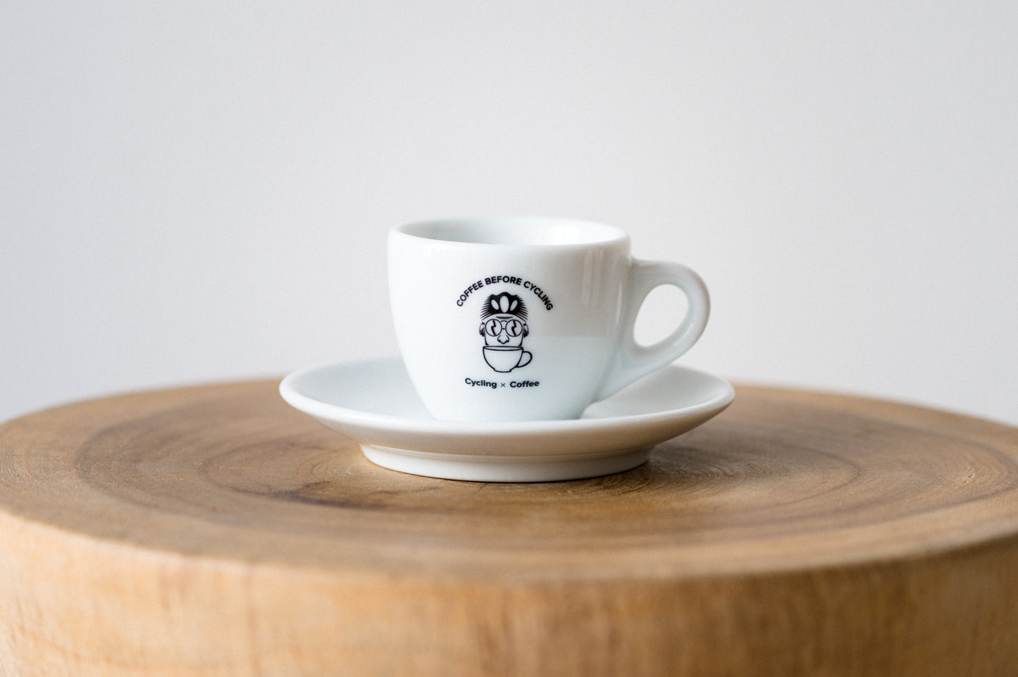 Espresso Cup + Saucer - Coffee before Cycling