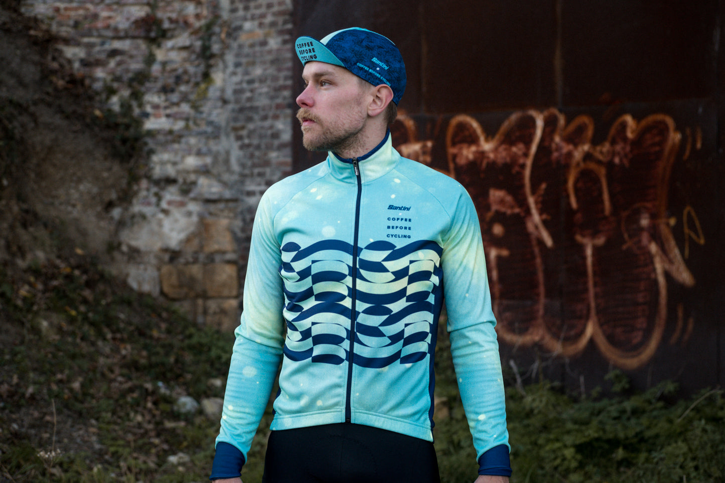 Coffee Before Cycling x Santini Cycling Winter Jacket Unisex