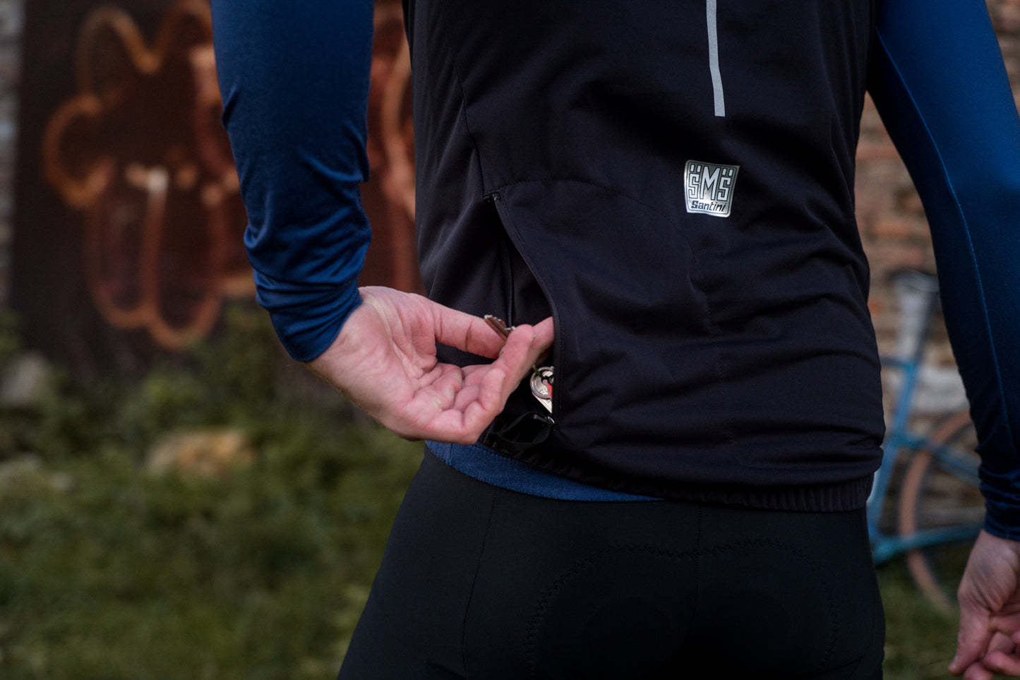 Coffee Before Cycling x Santini Rain Wind Vest Unisex