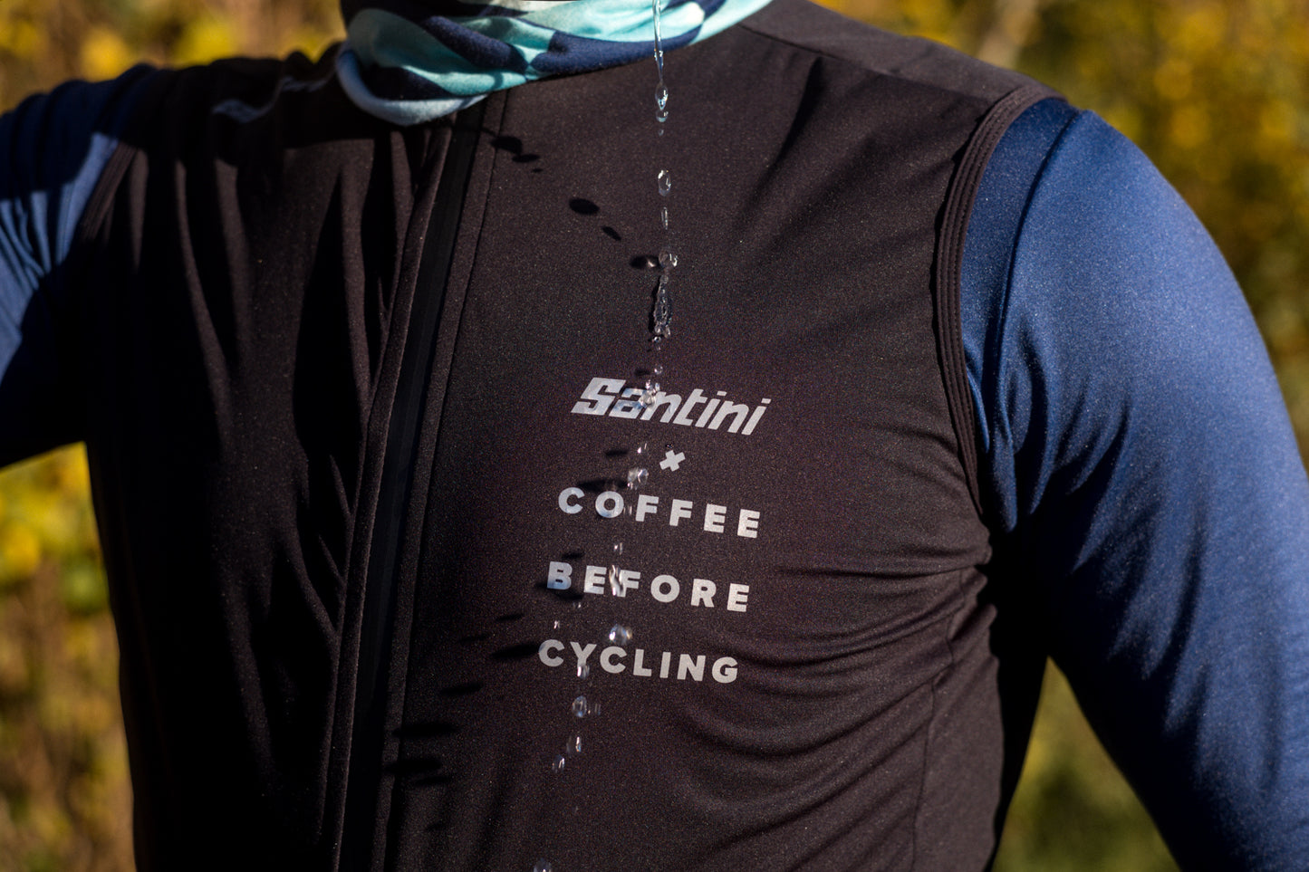 Coffee Before Cycling x Santini Rain Wind Vest Unisex