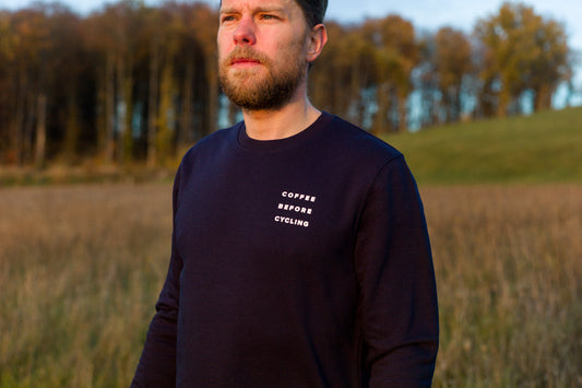Coffee Before Cycling Spaceman Unisex Sweater