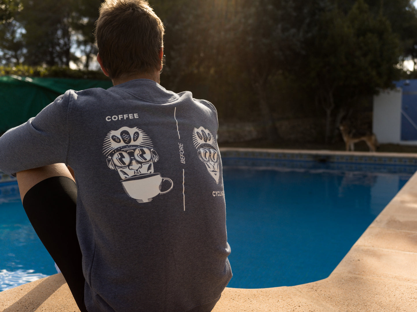 Coffee Before Cycling Spaceman Unisex Sweater