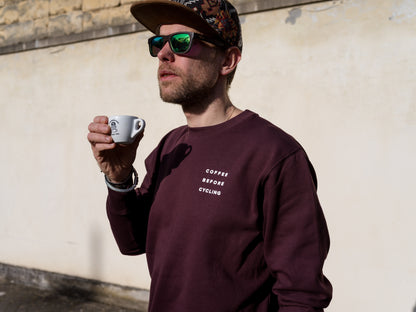 Coffee Before Cycling Spaceman Unisex Sweater