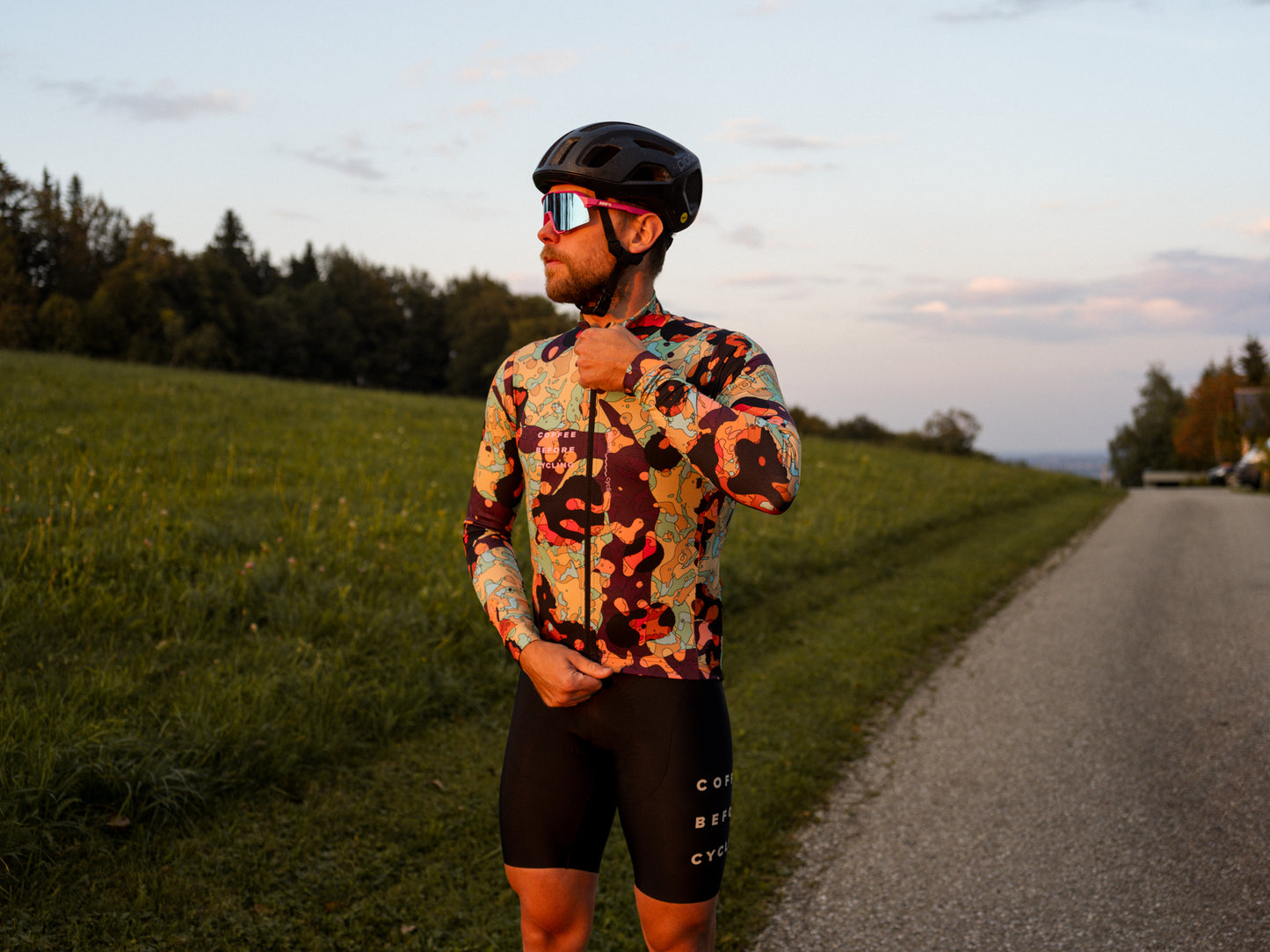Coffee Before Cycling x Santini Moonscape Longsleeve
