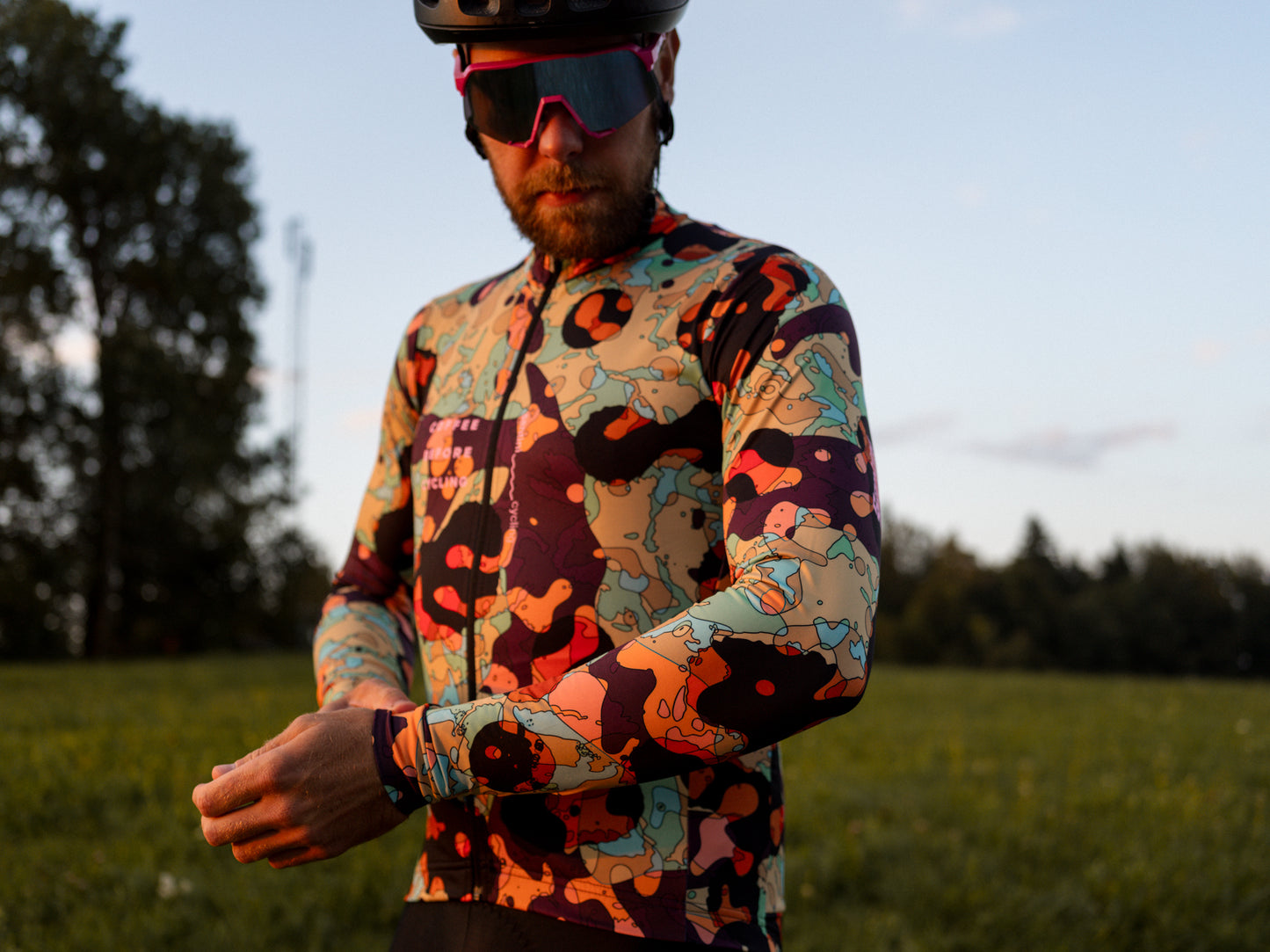Coffee Before Cycling x Santini Moonscape Longsleeve