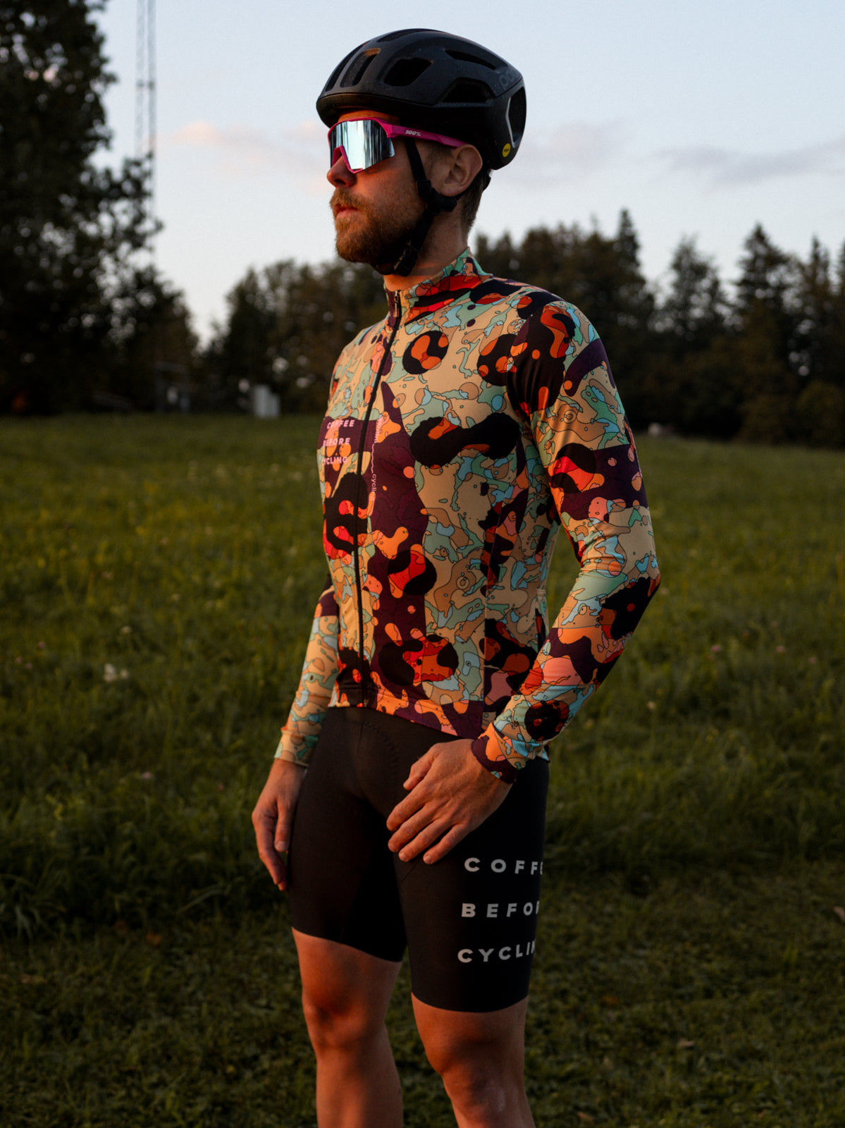 Coffee Before Cycling x Santini Moonscape Longsleeve