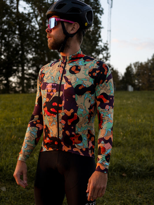 Coffee Before Cycling x Santini Moonscape Longsleeve