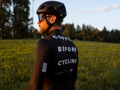 Coffee Before Cycling x Santini Black Stealth Longsleeve
