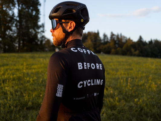 Coffee Before Cycling x Santini Black Stealth Longsleeve