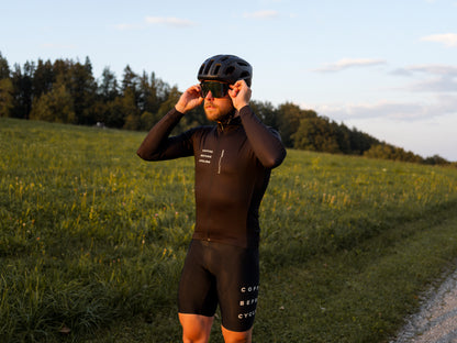 Coffee Before Cycling x Santini Black Stealth Longsleeve