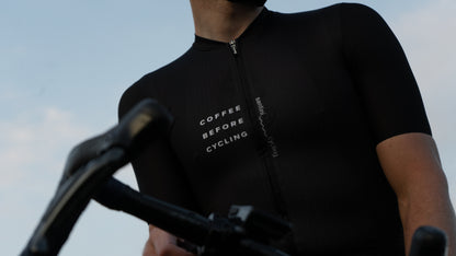 Coffee Before Cycling x Santini Classic Black Unisex Jersey