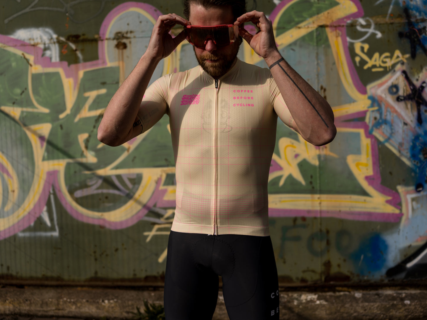 Coffee Before Cycling x Santini Mosa Trajectum Unisex Cycling Jersey