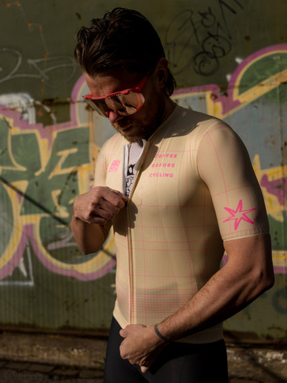 Coffee Before Cycling x Santini Mosa Trajectum Unisex Cycling Jersey