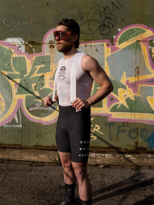 Coffee before Cycling x Santini Men's Bibshorts Anthracite