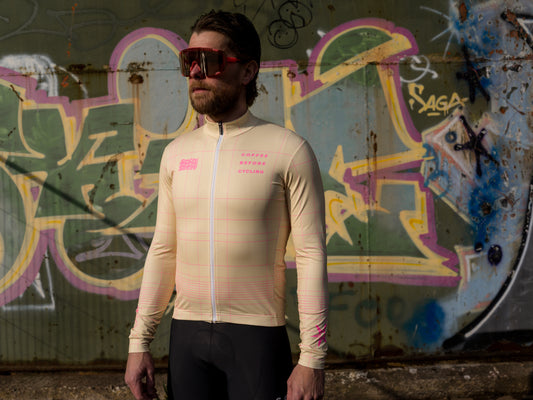 Coffee Before Cycling x Santini Mosa Trajectum Unisex Longsleeve Cycling Jersey