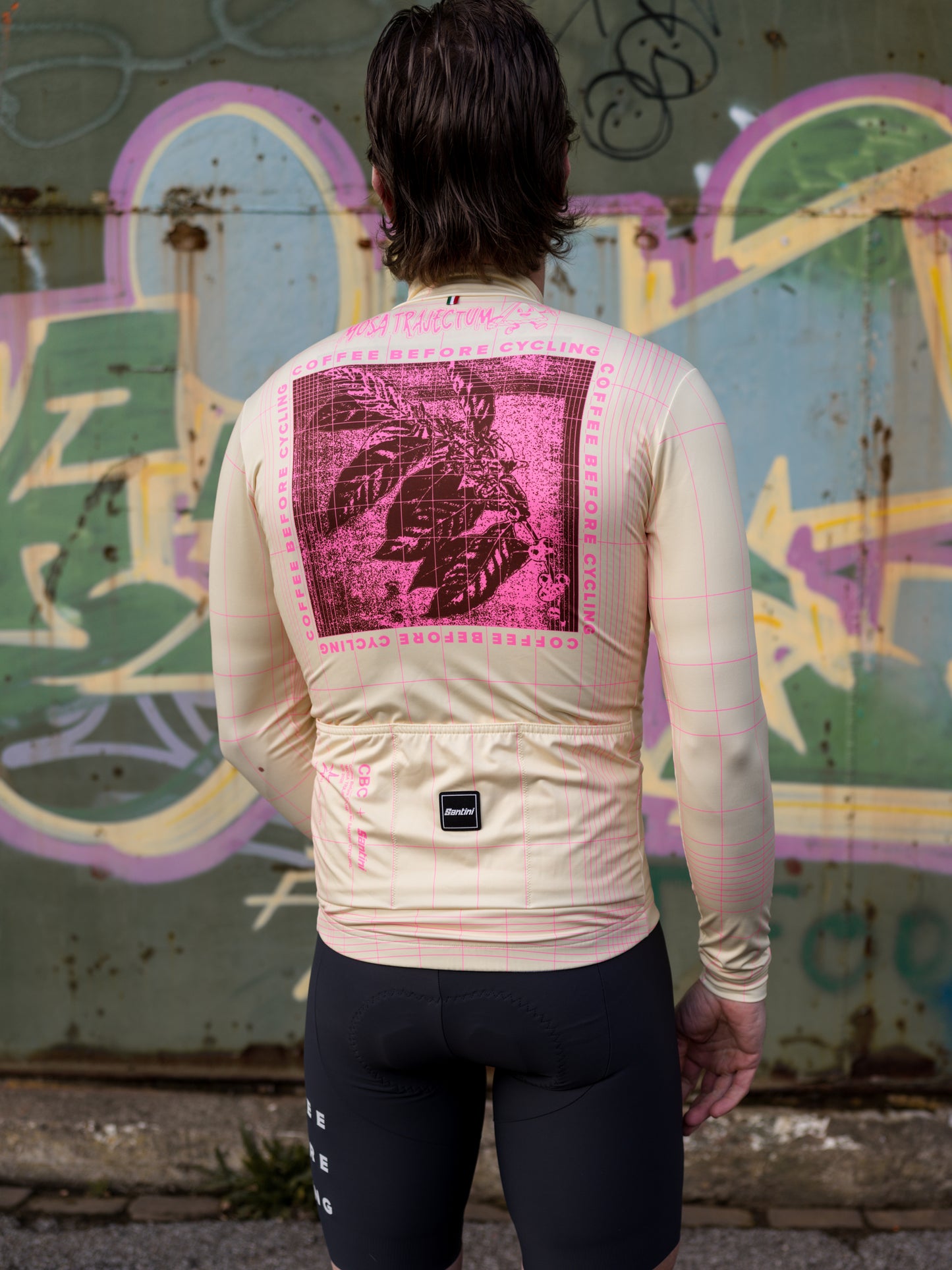 Coffee Before Cycling x Santini Mosa Trajectum Unisex Longsleeve Cycling Jersey