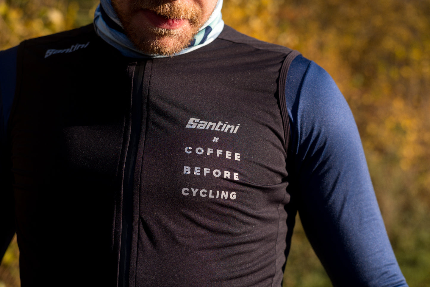 Coffee Before Cycling x Santini Rain Wind Vest Unisex